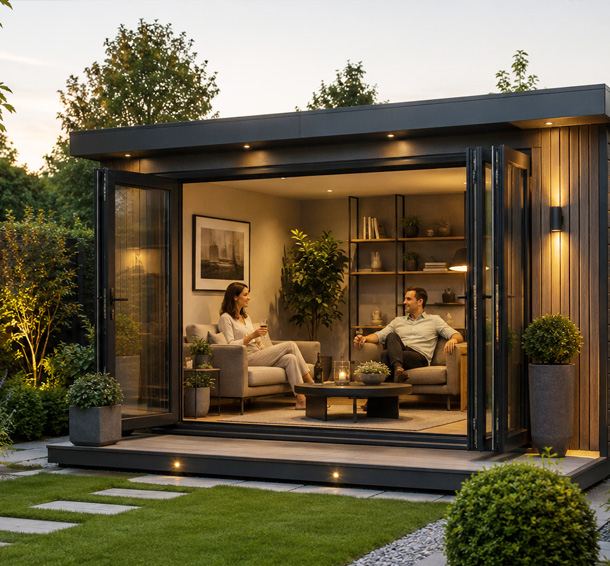 Atrium Garden Spaces in Leighton Buzzard & Aylesbury - lounge outdoor garden room cornwall