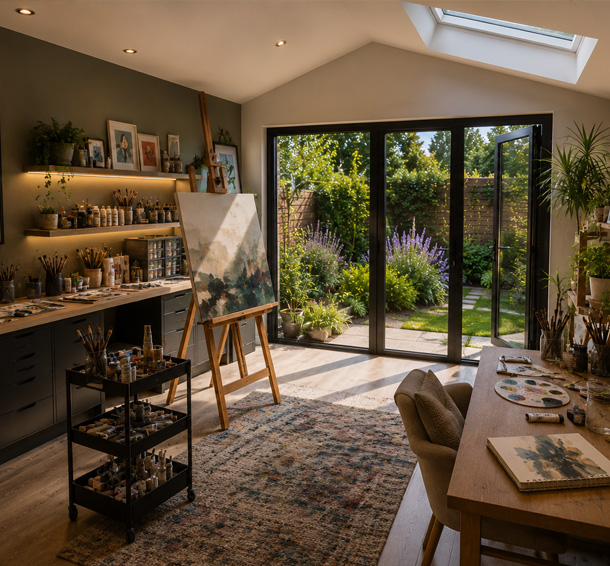 Atrium Garden Spaces in Leighton Buzzard & Aylesbury - art studio garden room cornwall