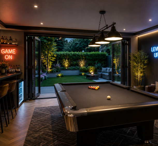 Atrium Garden Spaces Cornwall - games room garden room cornwall