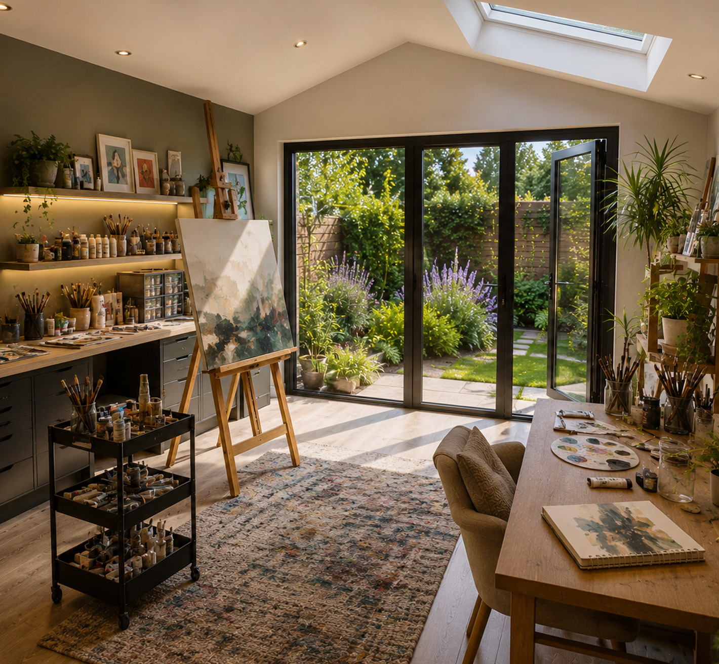 Customised art studio garden room 1