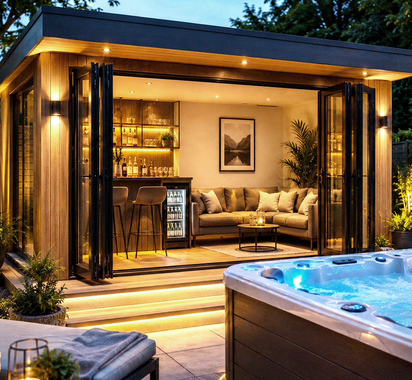 Custom pool garden room 1