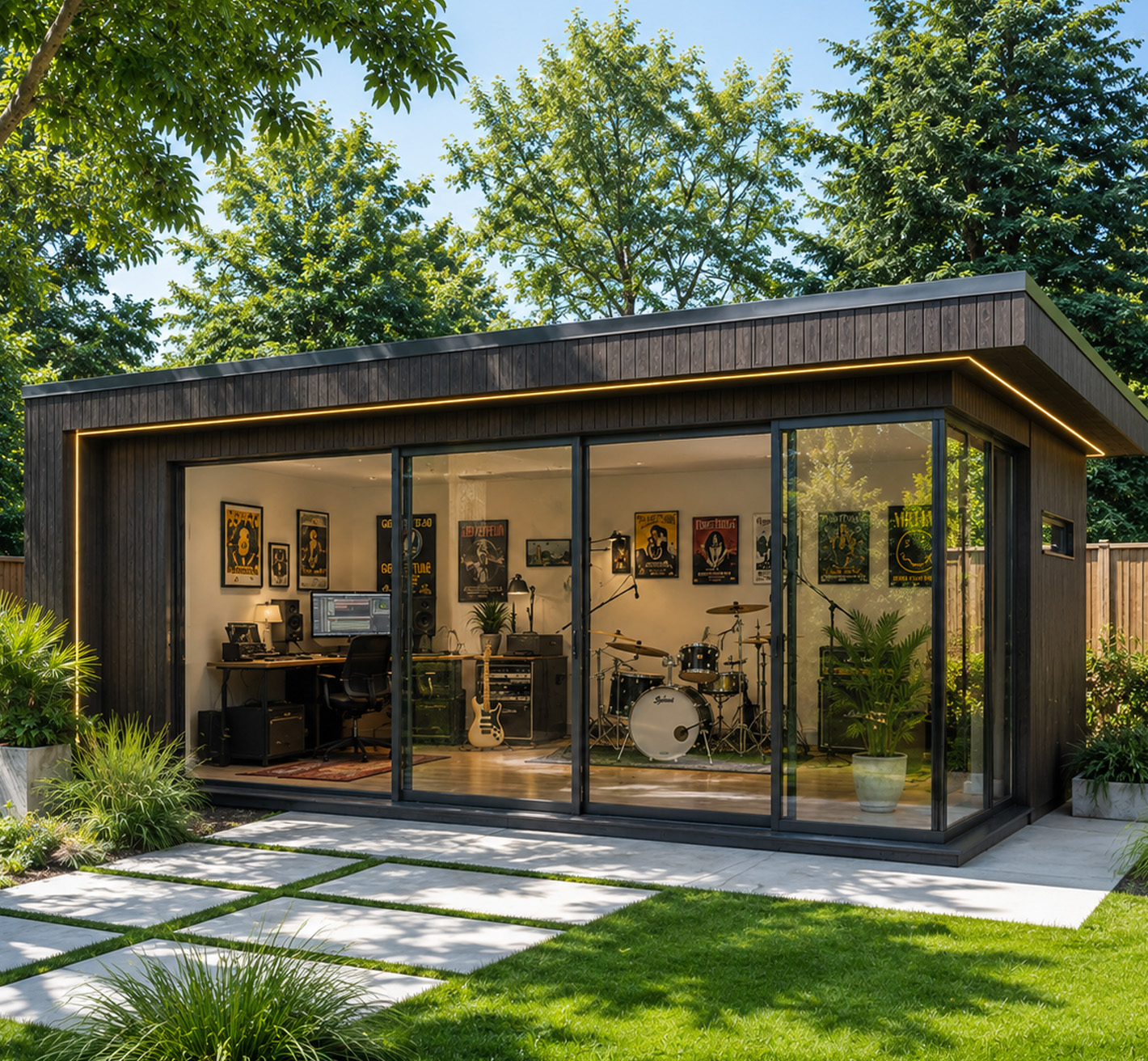Our bespoke garden rooms are created to complement your home, enhance your outdoor space, and suit the way you live. Each garden room is tailored to your individual requirements, delivering a seamless blend of functionality, comfort, and contemporary design.
